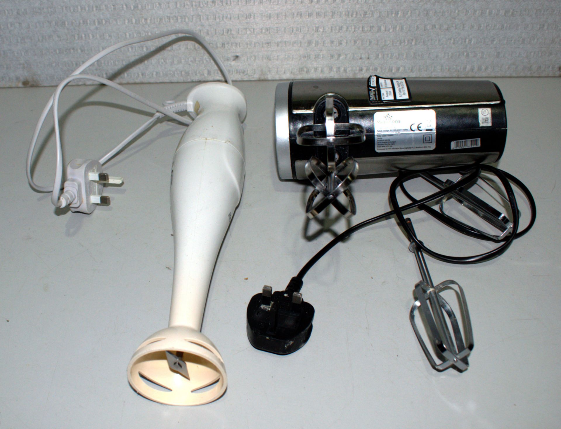 2 x Food Mixers - 1 x Stick Blender and 1 x Electric Whisk - Image 6 of 8