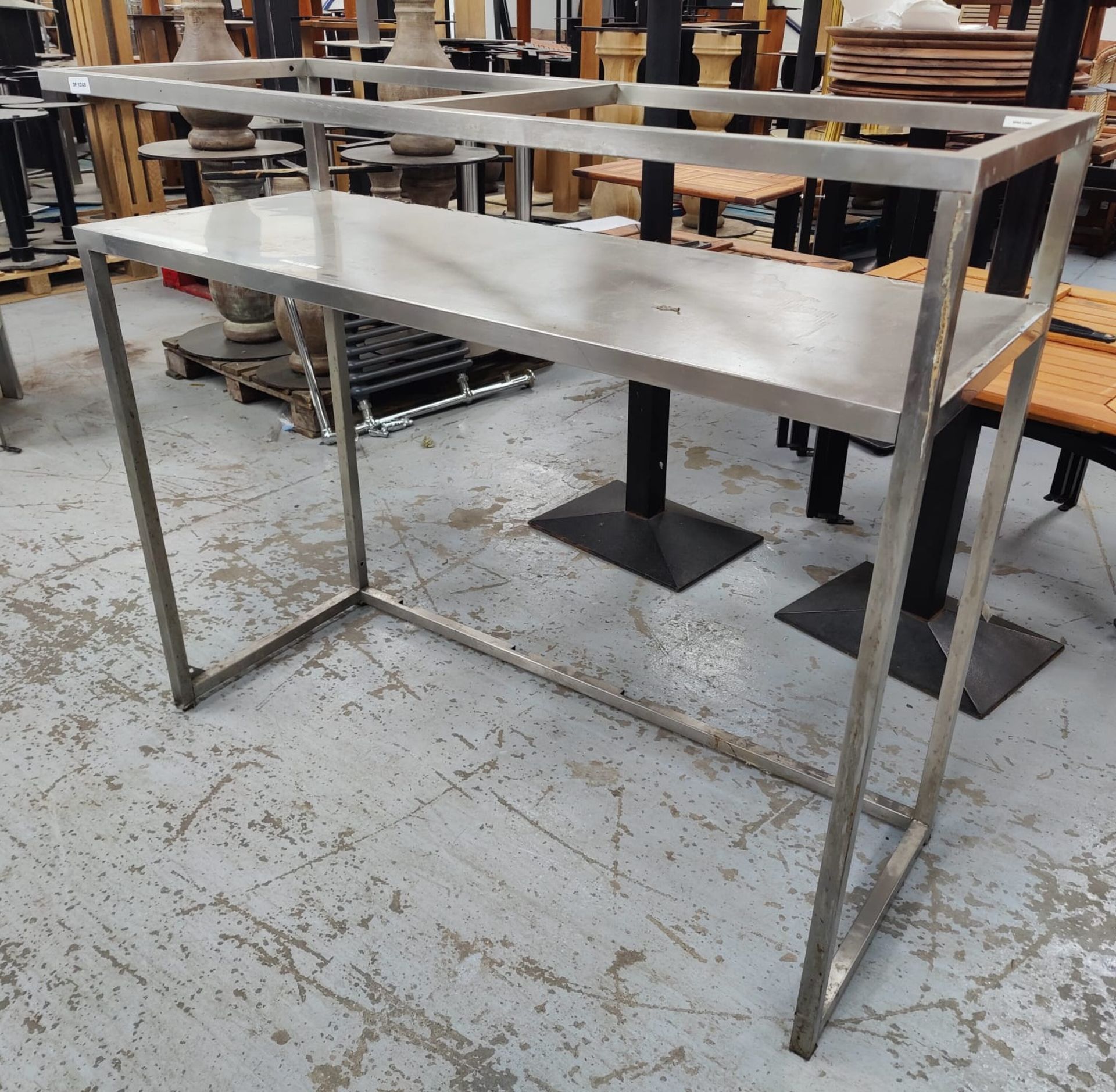 1 x Stainless Steel Backbar Shelf Unit - Dimensions:  cms - Removed from a Restaurant - Image 4 of 9