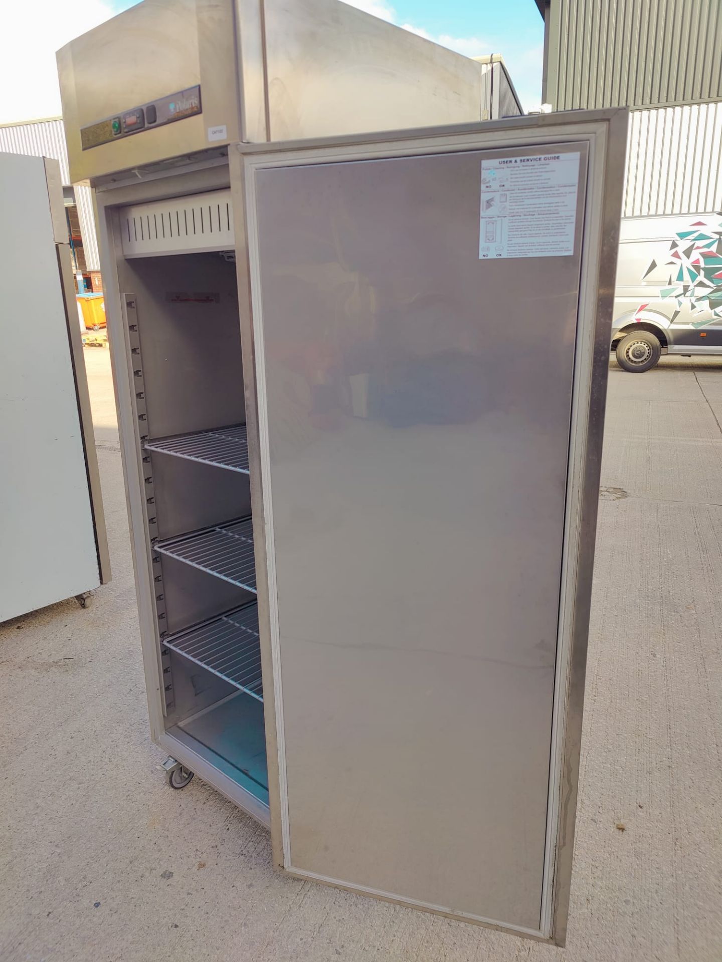 1 x Polaris Upright Single Door Commercial Freezer - Model: SPA BT 70 - Dimensions: H208 x W70 x D83 - Image 9 of 13
