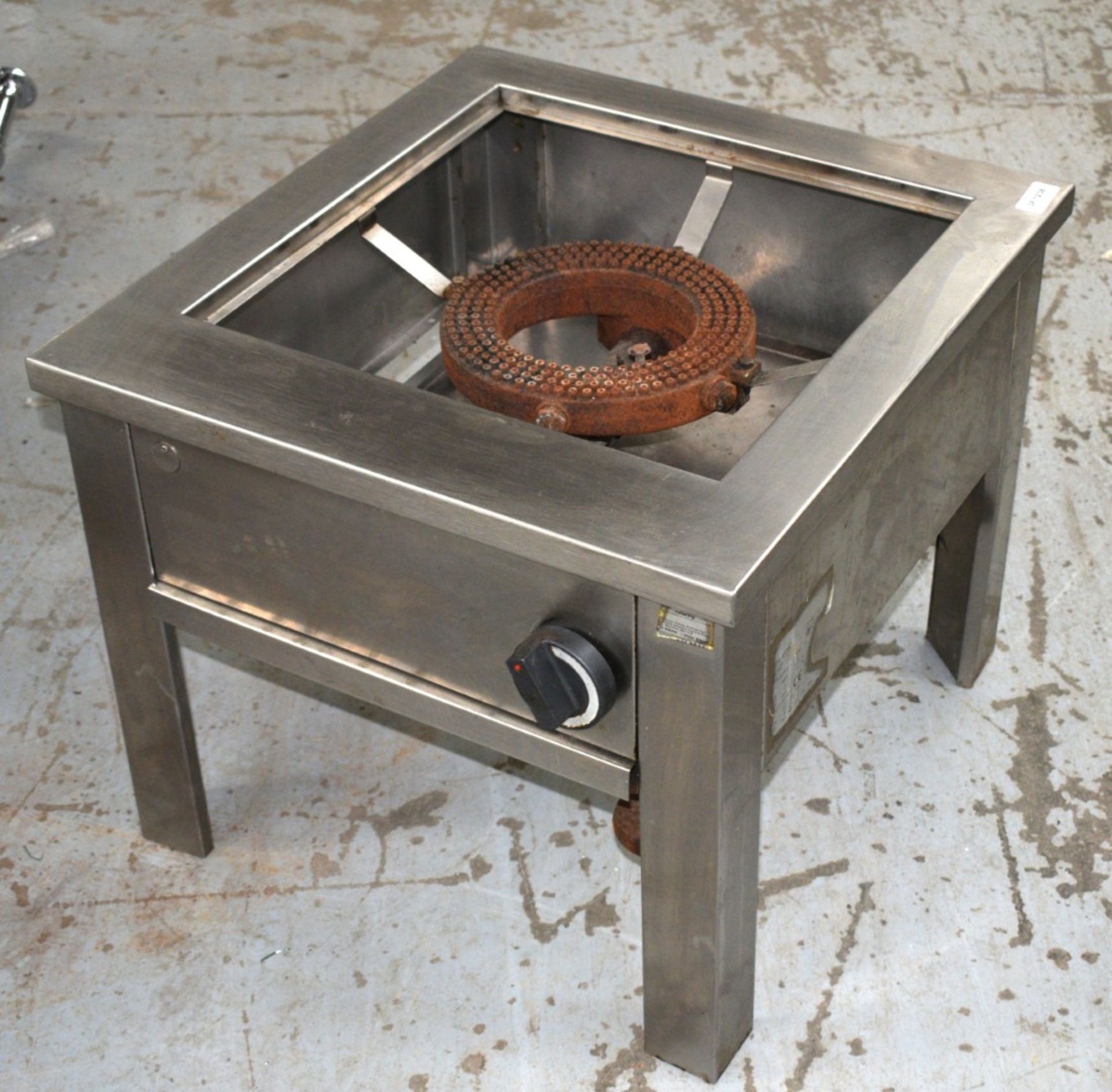 1 x Olis Stock Pot Gas Burner - Model FDGV-50-CE - RRP £2,700 - Dimensions: H50 x W59 x D63 cms