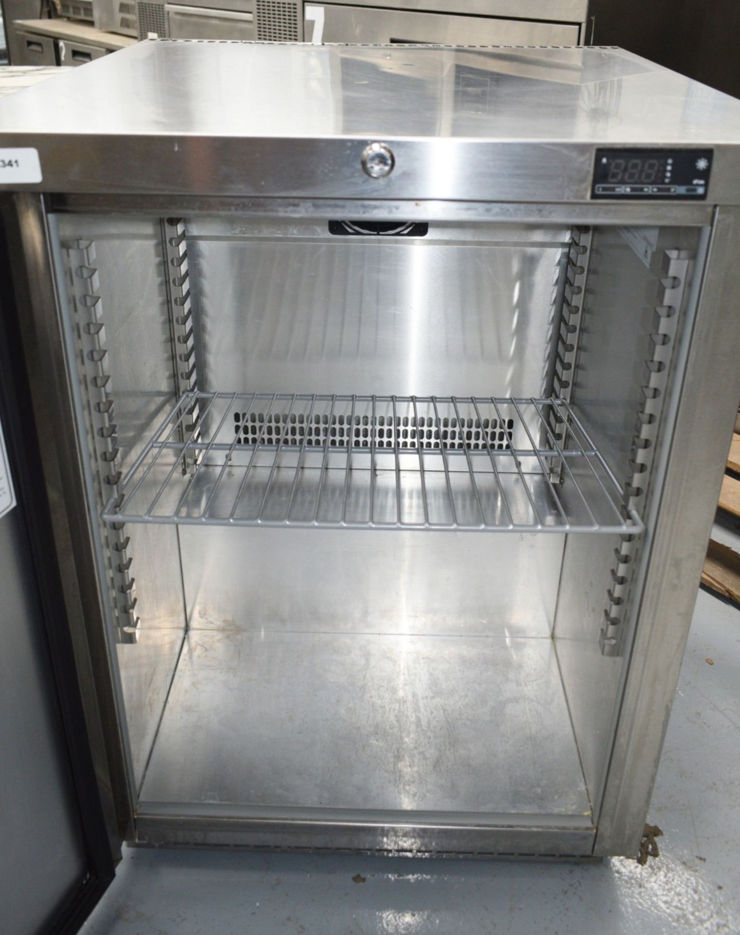 1 x Foster HR-150 Single Door Refrigerator Featuring a Stainless Steel Finish - Image 5 of 8
