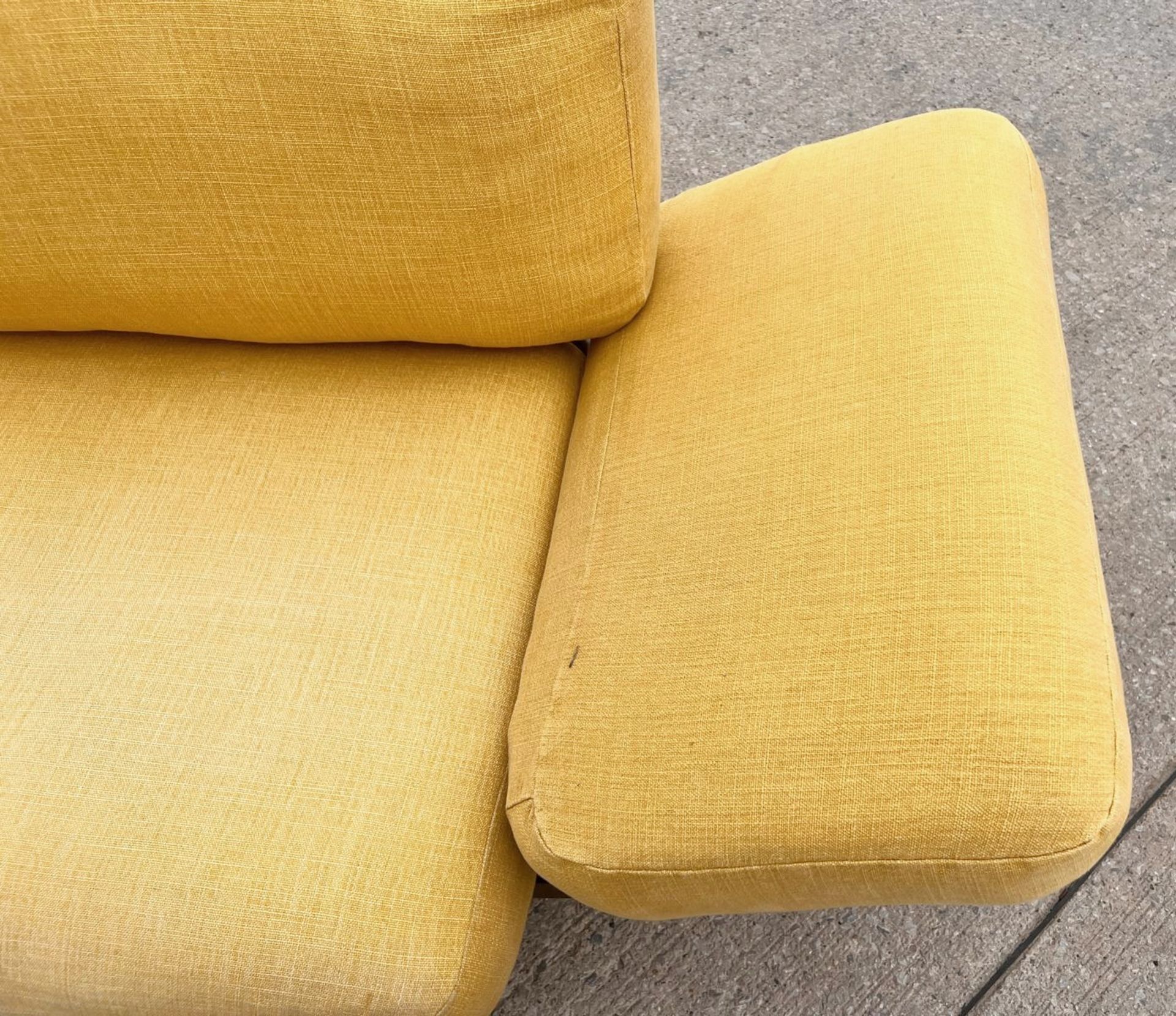 1 x Vintage-inspired Danish-style Low Profile 2.7-Metre Long Commercial Wooden Lounge Sofa - Image 10 of 21