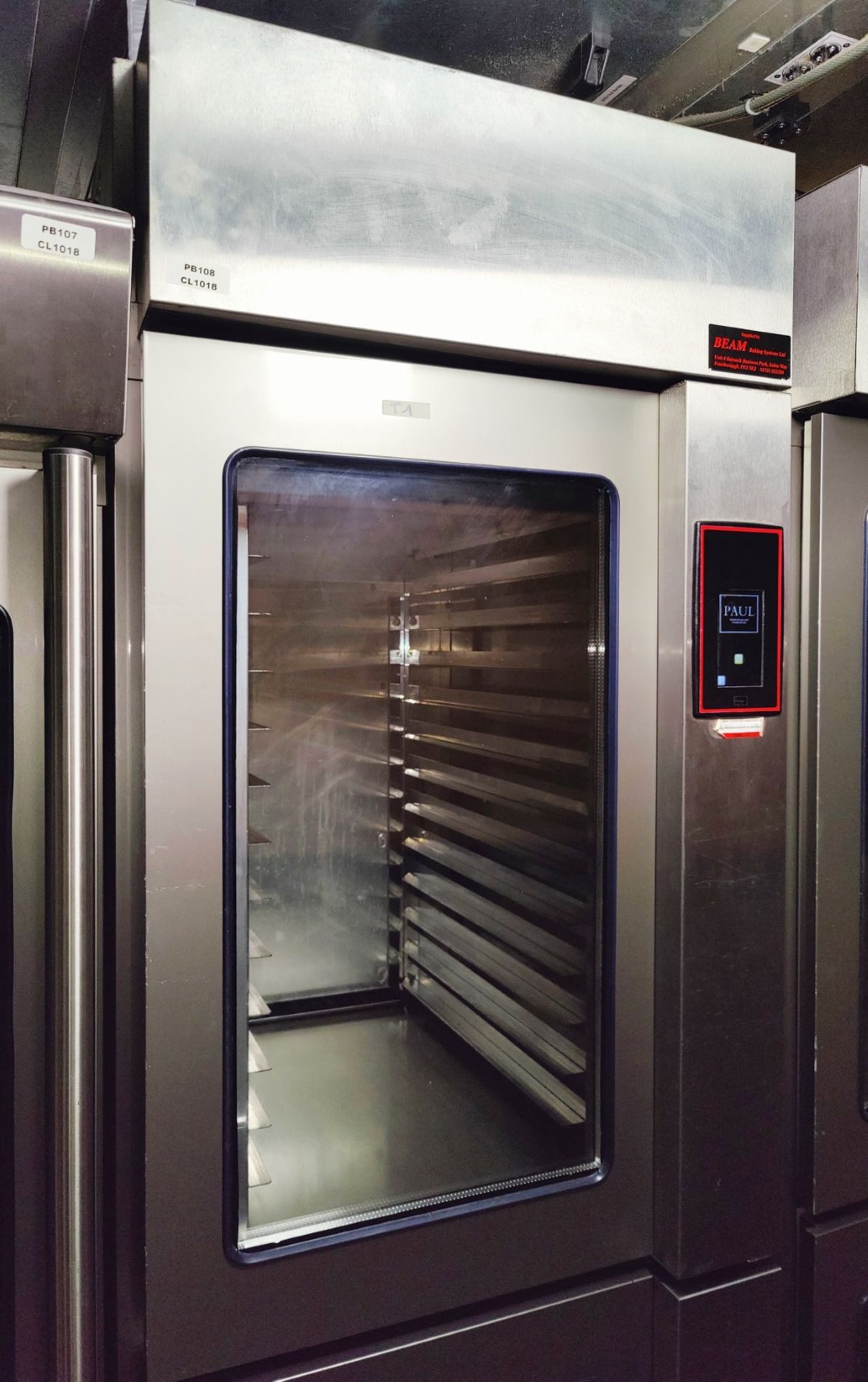 1 x Eurofours Roll Double Bakers Proofing Cabinet - Type 46d - Stainless Steel - H230 x W65 x D97 cm - Image 2 of 8