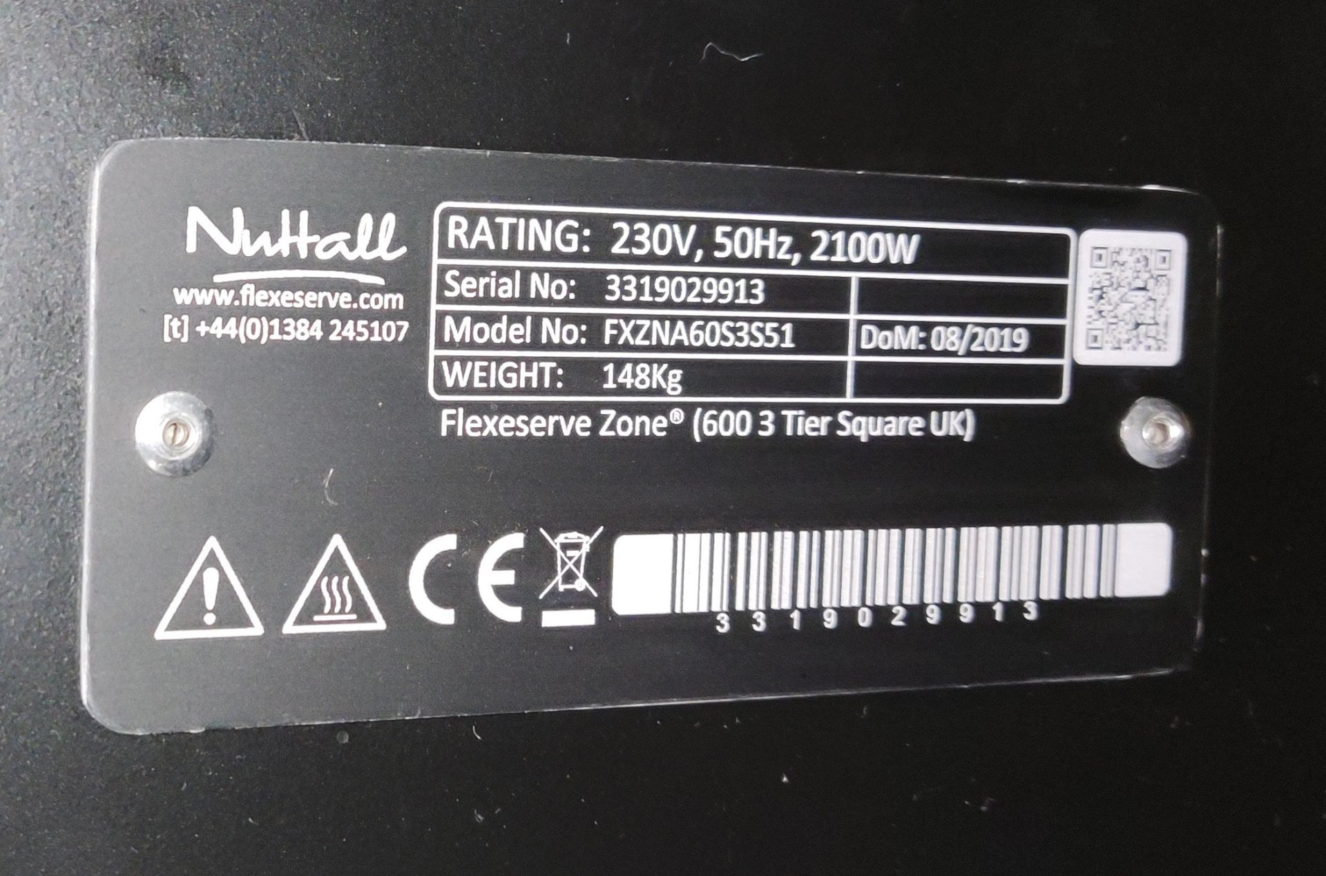 1 x Nuttall Flexserve Zone 600 3 Tier Square Heated Food To Go Cabinet - Image 6 of 16