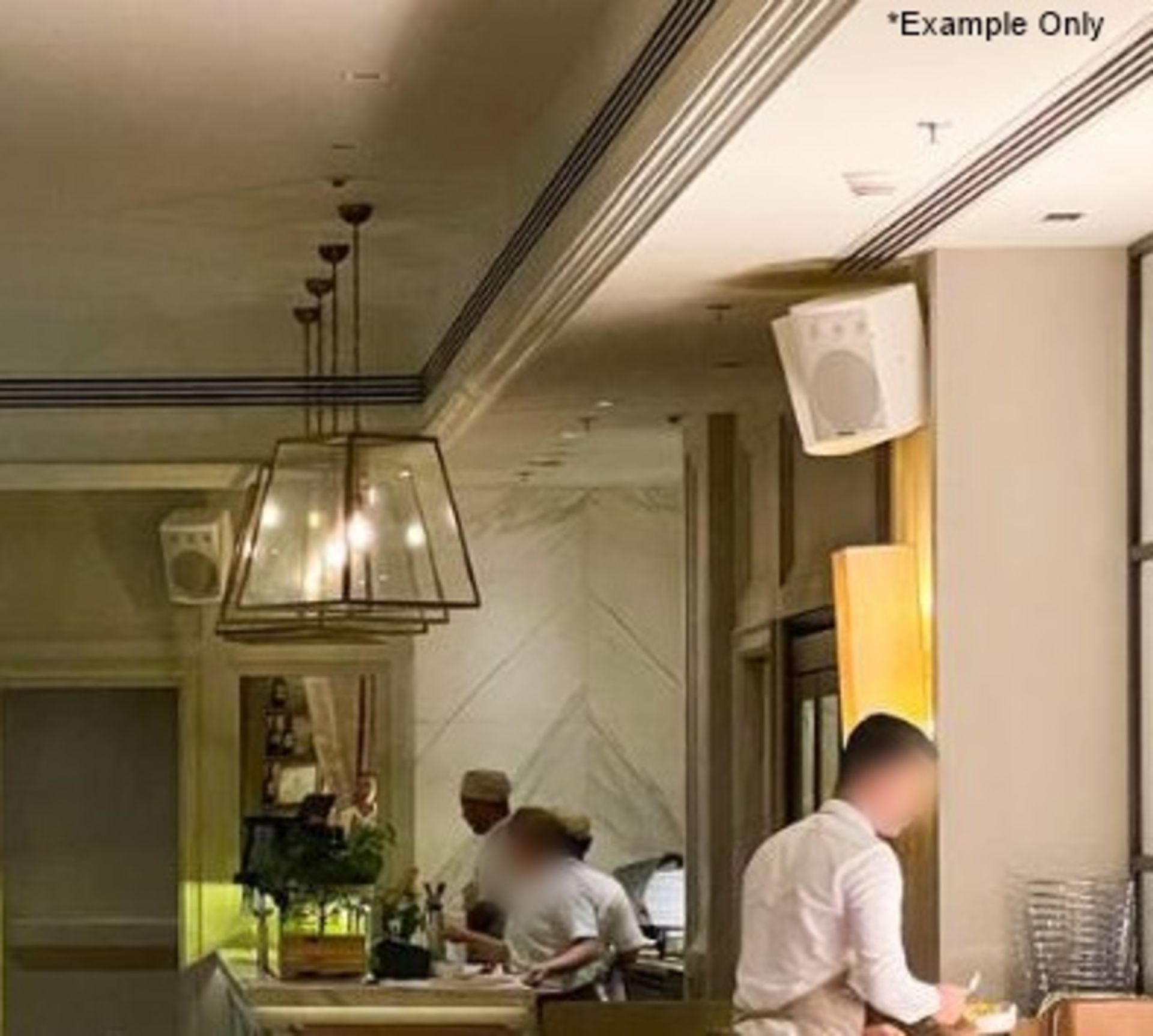 1 x Large High-end Commercial Brass & Glass Lantern Pendant Light Fitting - Image 4 of 6