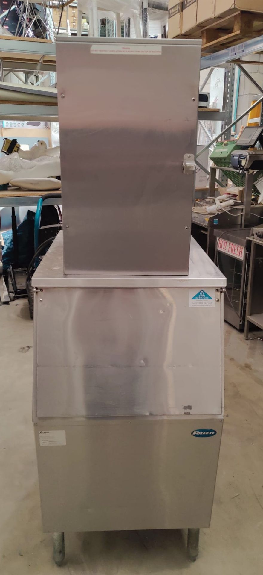 1 x Cornelius Upright Freestanding Continuous Flow Icemaker Machine with Follet Storage Bin - Image 11 of 13