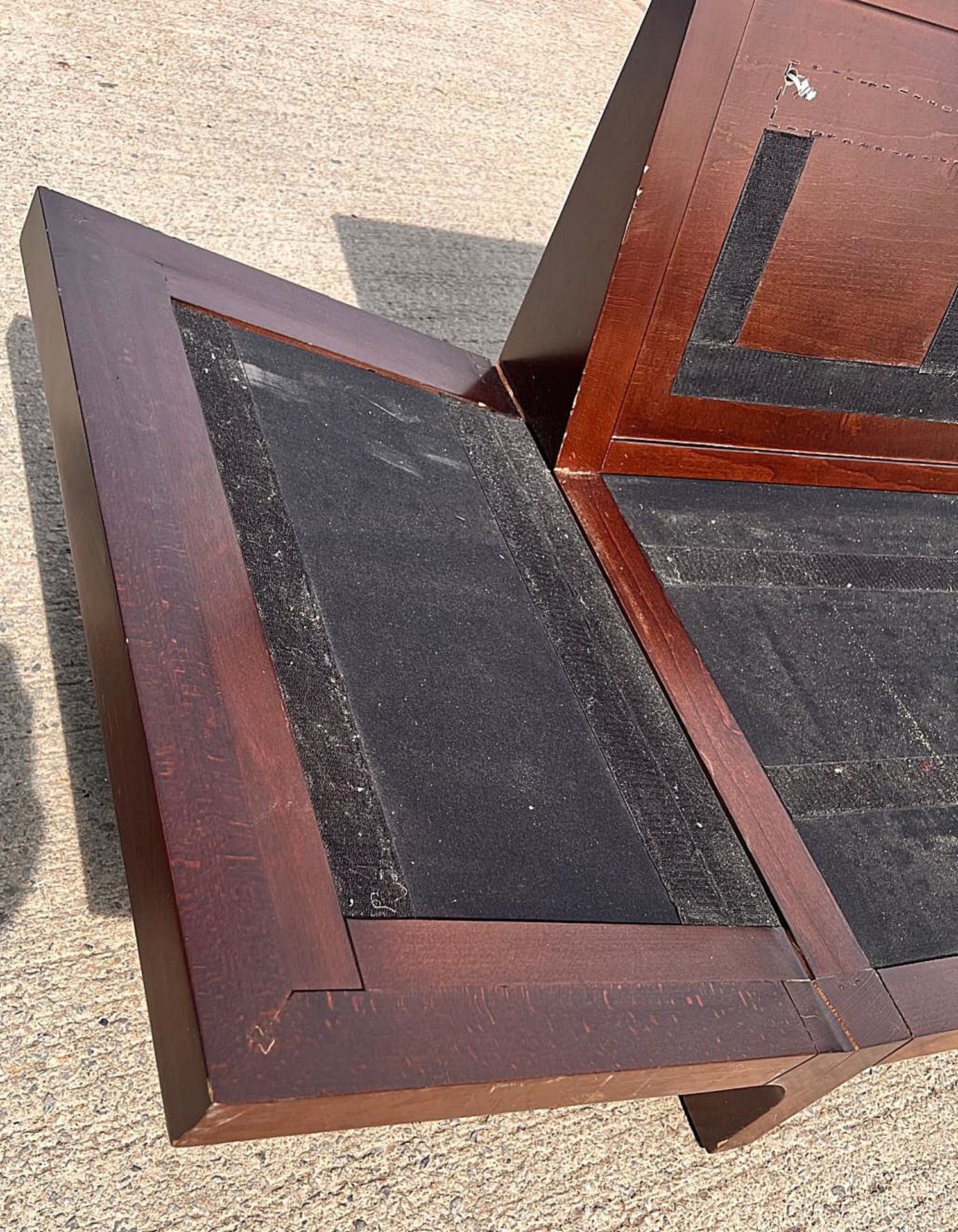 1 x Vintage-inspired Danish-style Low Profile 2.7-Metre Long Commercial Wooden Lounge Sofa - Image 2 of 21