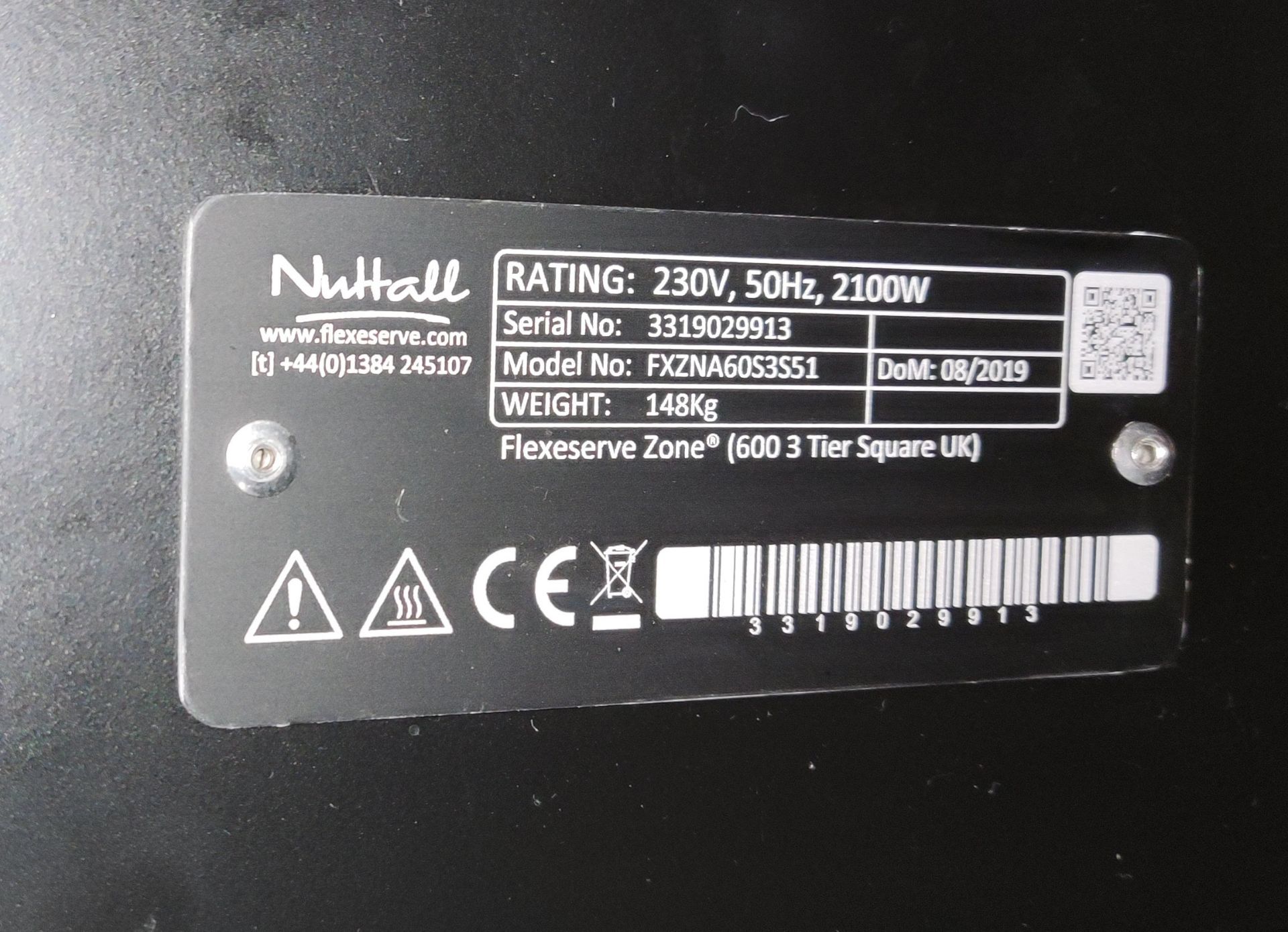 1 x Nuttall Flexserve Zone 600 3 Tier Square Heated Food To Go Cabinet - Image 9 of 16