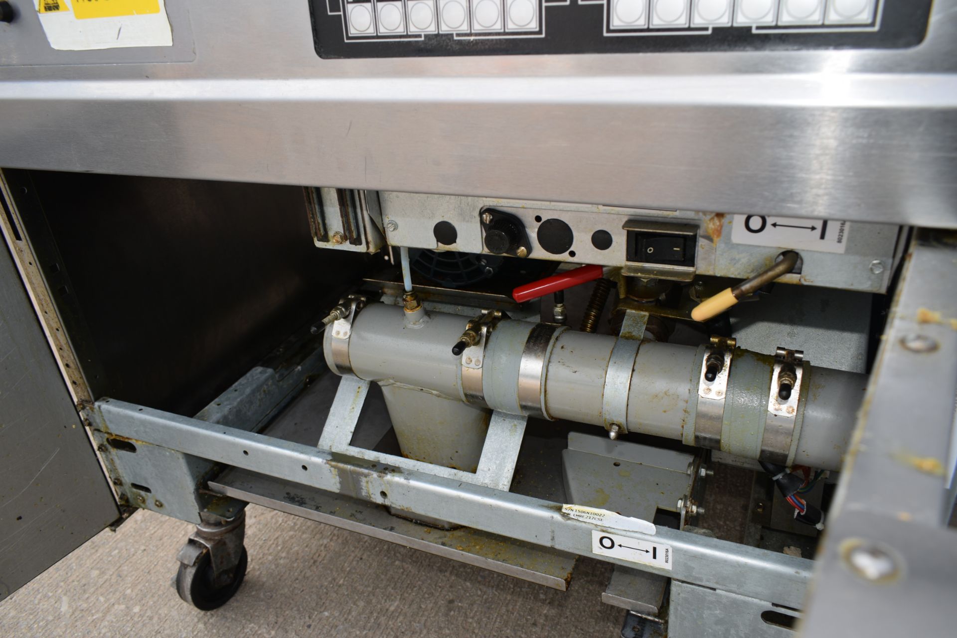 1 x Frymaster Twin Double Tank Electric 3 Phase Fryer with Built in Filtration and Chip Warmers - Image 3 of 14