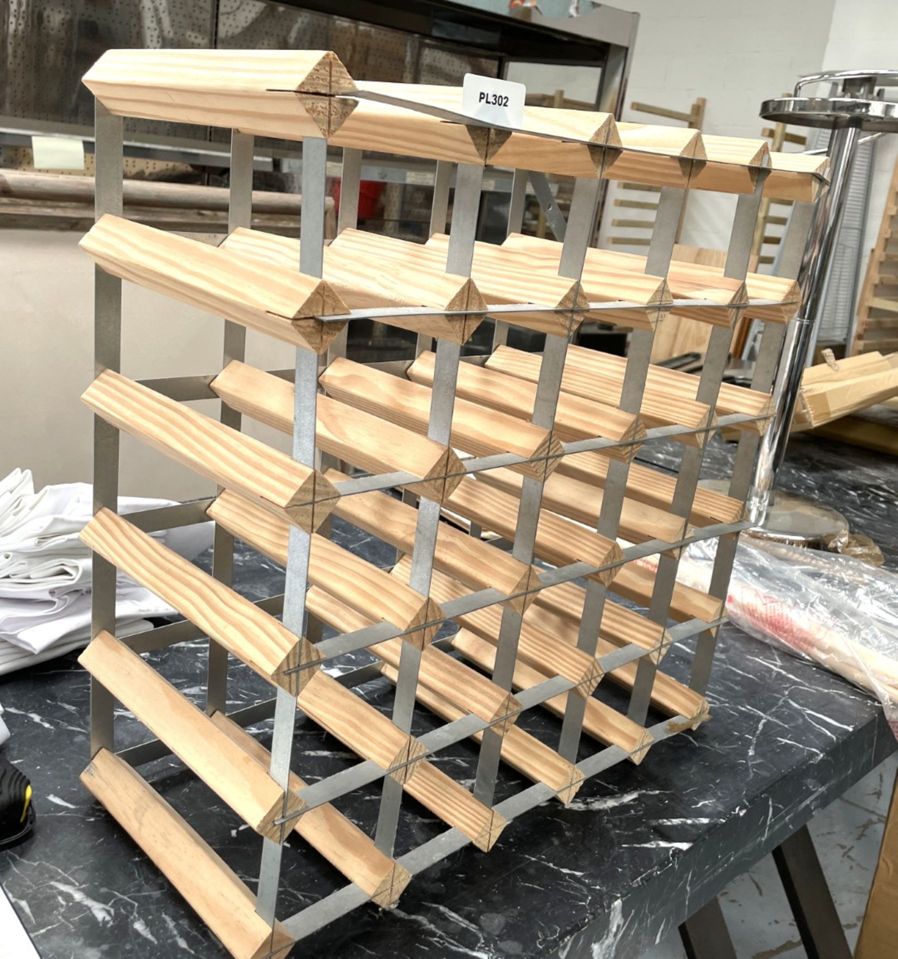 1 x Wine Bottle Rack - 25 Bottle Capacity - Ref: PL302 - Removed from a Restaurant