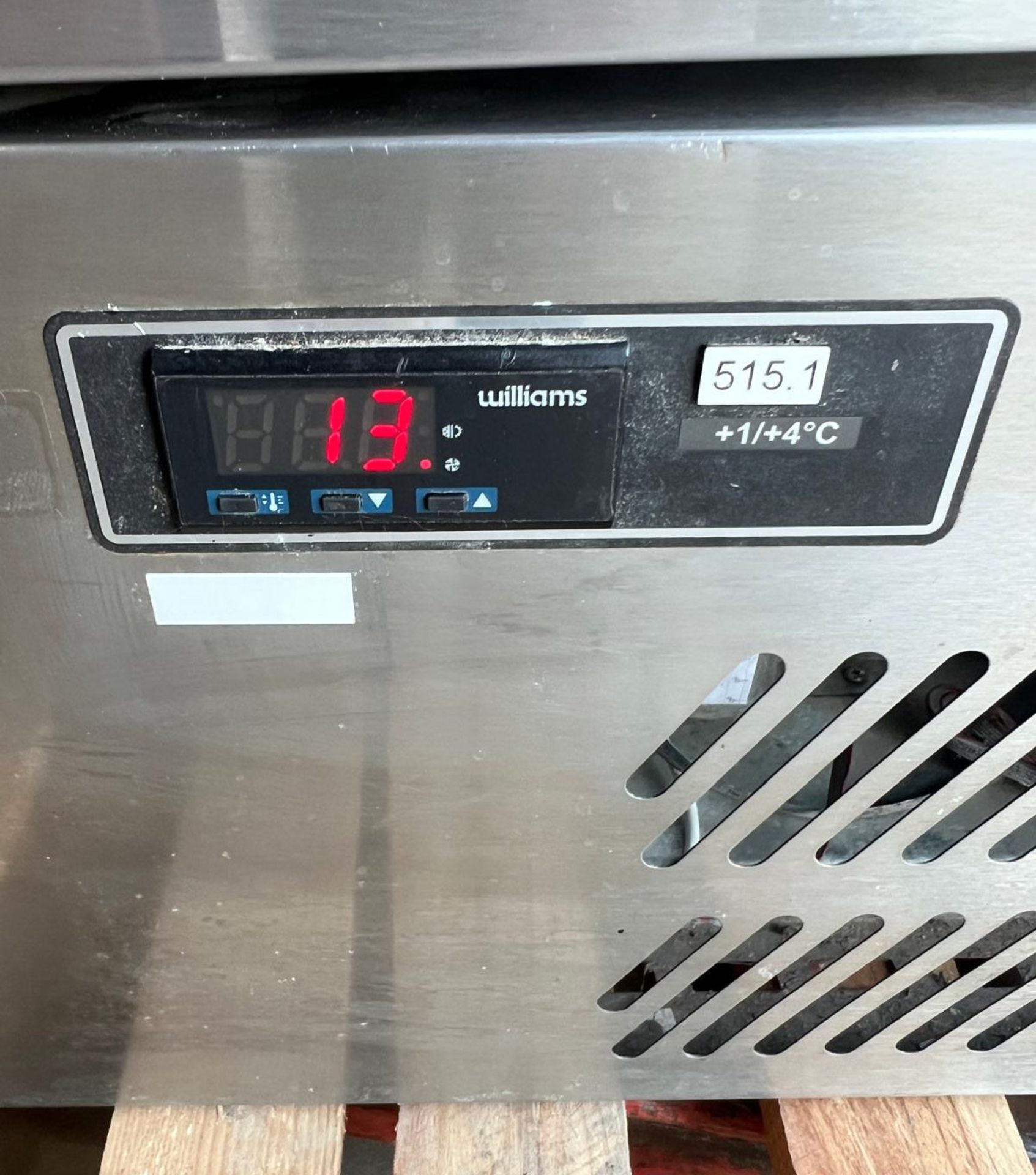1 x WILLIAMS H5Uc Single Door Under-Counter Stainless Commercial Fridge - Image 5 of 12