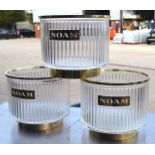 1 x Noam The Cool Cooler Beer Bottle Ice Bucket - Holds and Cools 10 Beer Bottles - Clear Ribbed