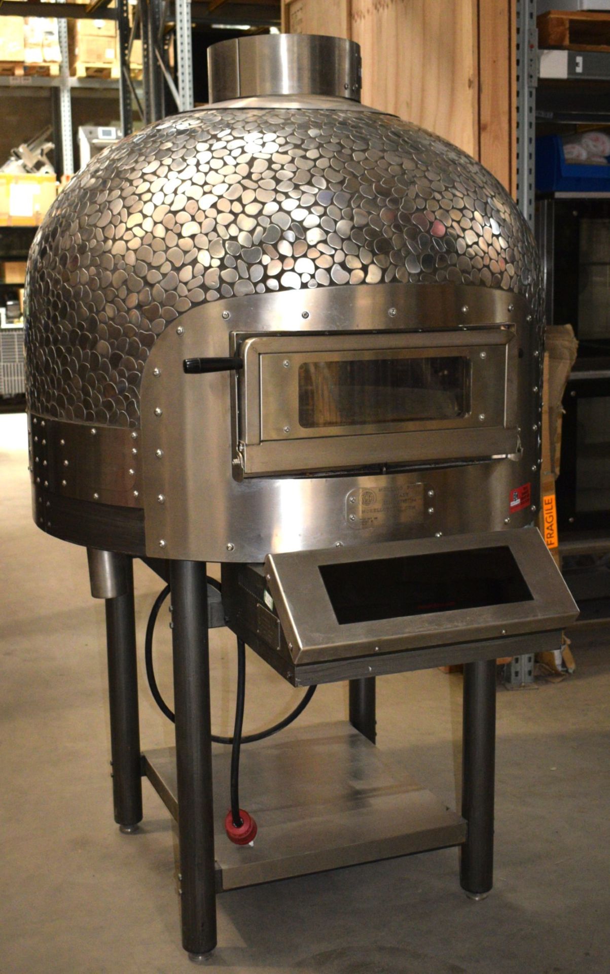 1 x Morello Forni Rotary Pizza Oven - Steel Mosaic Dome - Model FRV100 - Cooks 90 x Pizzas Per Hour! - Image 12 of 18