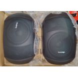 2 x BiAmp MASK6CT-BL 6.5" 2 way Clickmount Loudspeaker - 150w @ 16 ohms, IP64, 100v - With