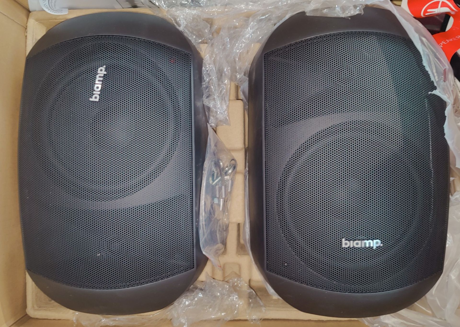 2 x BiAmp MASK6CT-BL 6.5" 2 way Clickmount Loudspeaker - 150w @ 16 ohms, IP64, 100v - With