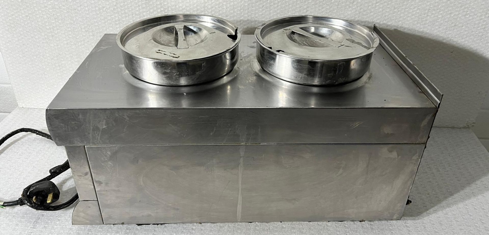 1 x Lincat BS3 Twin Pot Baine Marie - Full Stainless Steel Constuctions - Includes Pots and Lids - Image 5 of 6