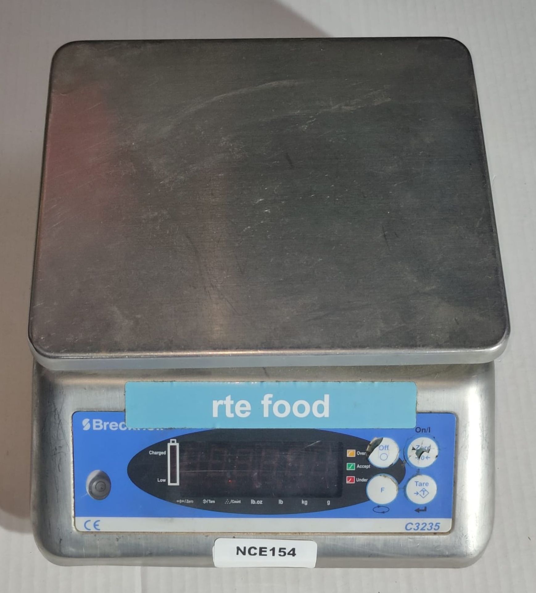 1 x Brecknell C3235 Scales for Commercial Kitchens - 3kg Capacity - Rechargable Battery Powered or