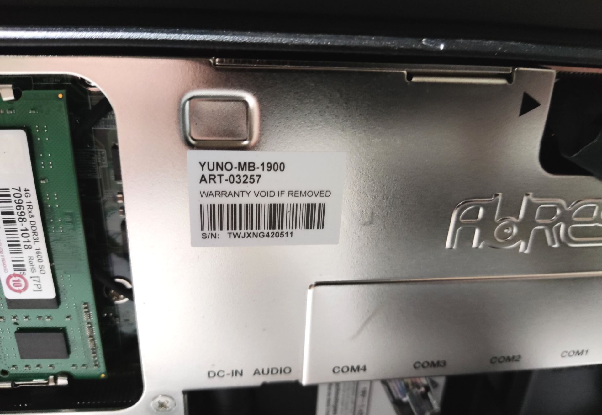 1 x AURES Touchscreen Till - Yuno-Base151 - With Power Supply - Image 4 of 9