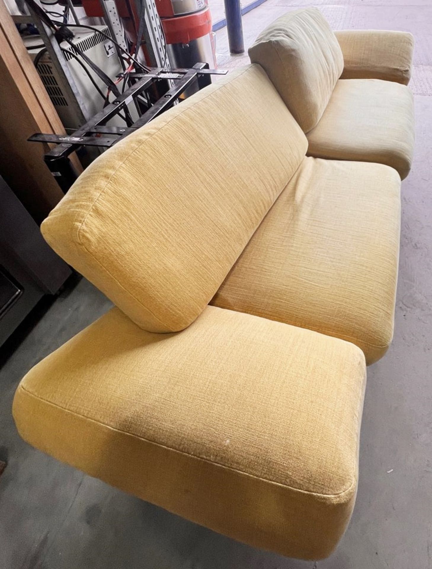 1 x Vintage-inspired Danish-style Low Profile 2.7-Metre Long Commercial Wooden Lounge Sofa - Image 11 of 11