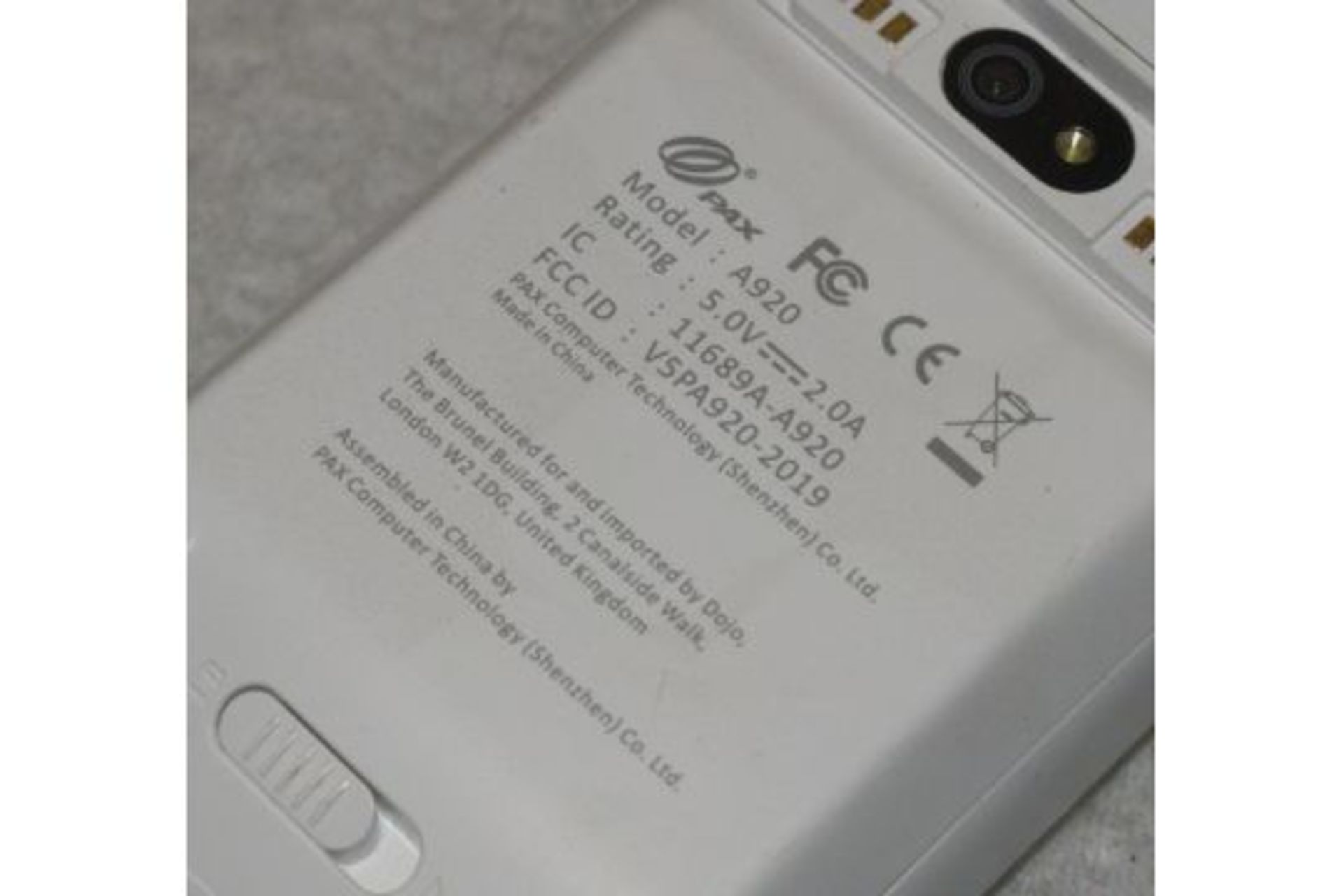 1 x Dojo Pax A920 Touch Screen Payment Card Terminal with Dock - CL1051 - Ref: JRSP678 - Location: - Image 3 of 4