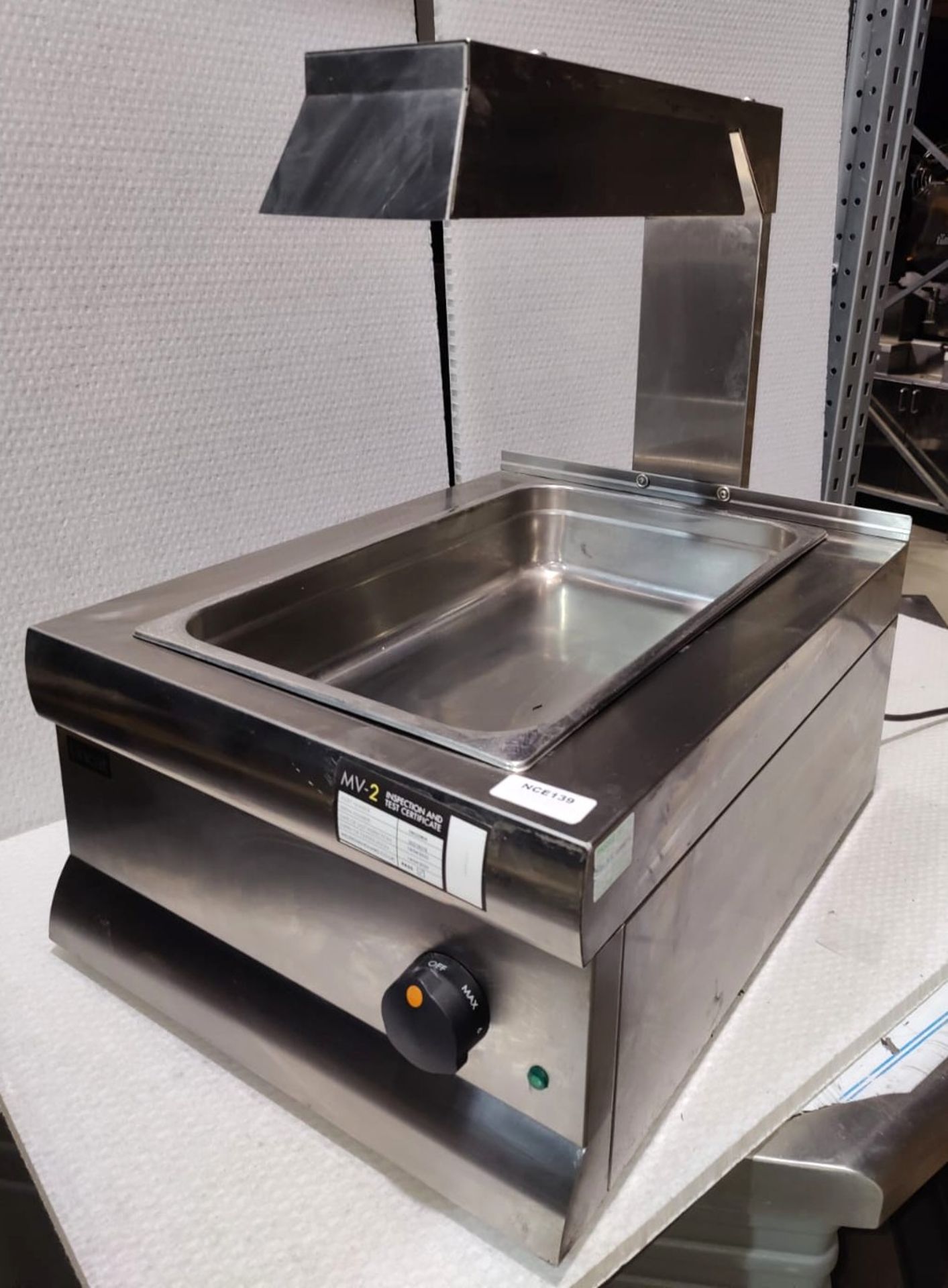 1 x Lincat Silverlink Electric Counter-top Chip Scuttle with Overhead Gantry - Model CS4/G - Image 2 of 11
