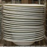 22 x Ceramic Wide Border Bowls - 28cm Wide