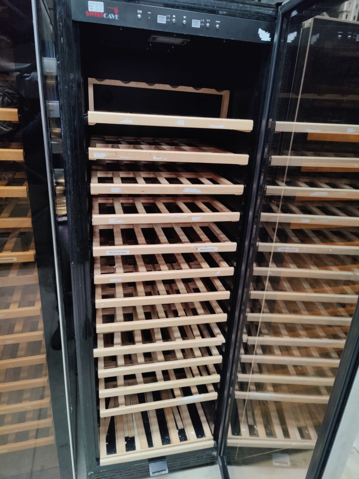 1 x Swiss Cave Upright Single Door Wine Bottle Cooler - Contemporary Smoked Glass Finish - UPDATED - Image 7 of 7