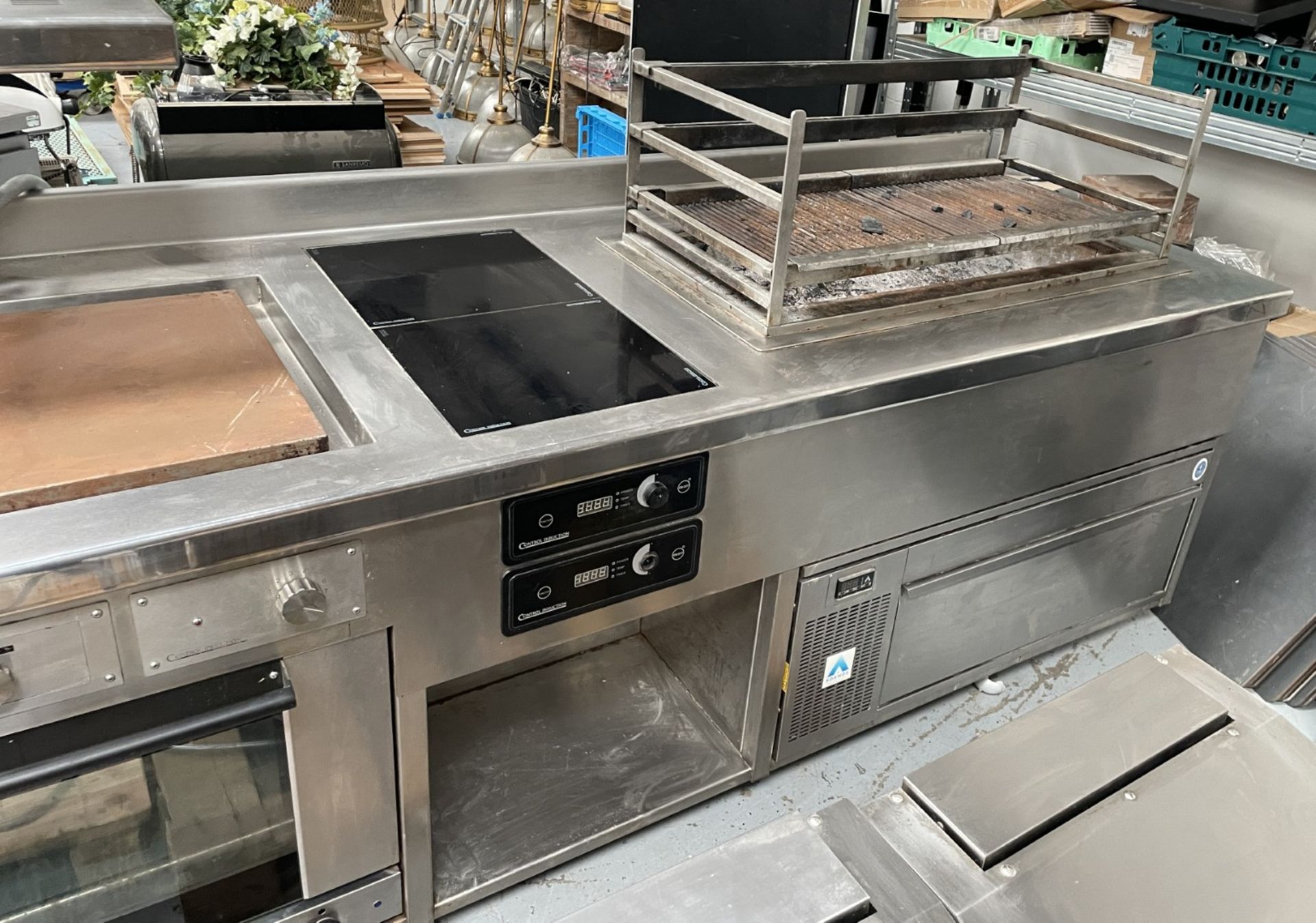 1 x Control Induction 3.6m Cookline Wall Suite for Commercial Kitchens - Features a FriFri Twin Tank - Image 4 of 55