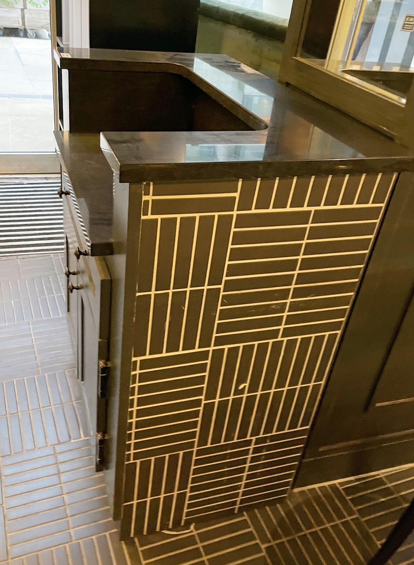 1 x Waiter Station Featuring a Bespoke Tiled Finish, Granite Top with Space for Epos and Storage - Image 2 of 6