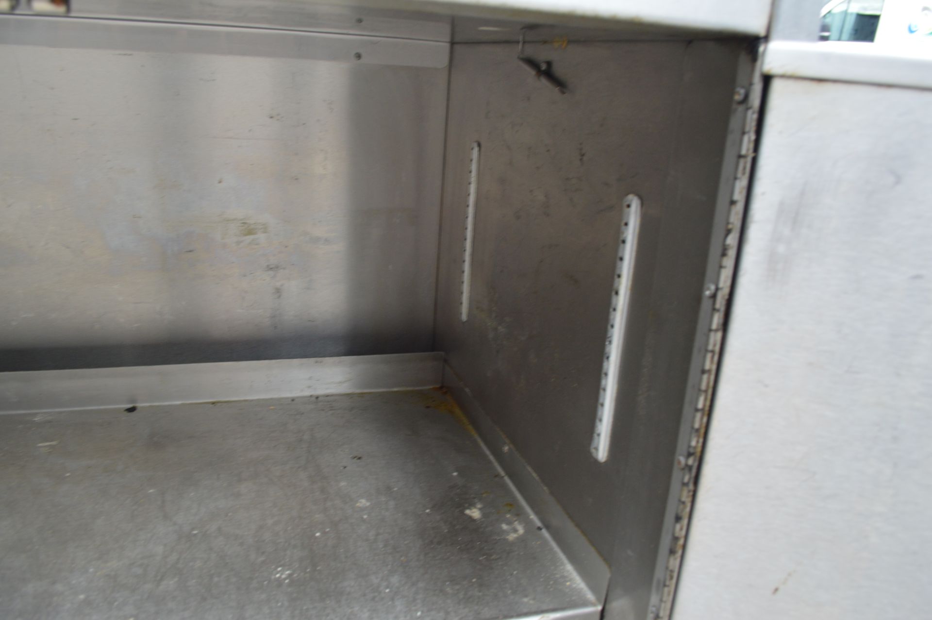 1 x Stainless Steel Two Door Heated Warming Cabinet with Preparation Surface and Castor Wheels - Image 7 of 10