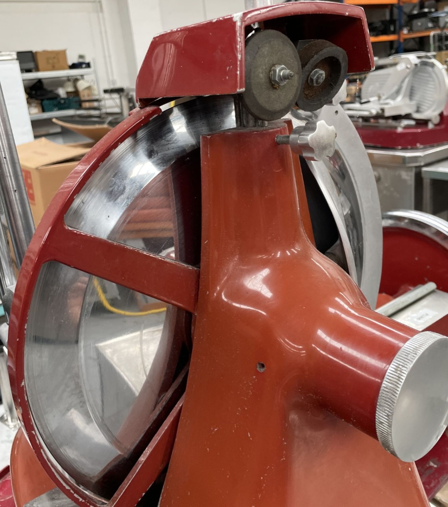 1 x FAC Manual Valono 350mm Meat Slicer with Stand - Model: F350 - 240v - Image 12 of 20
