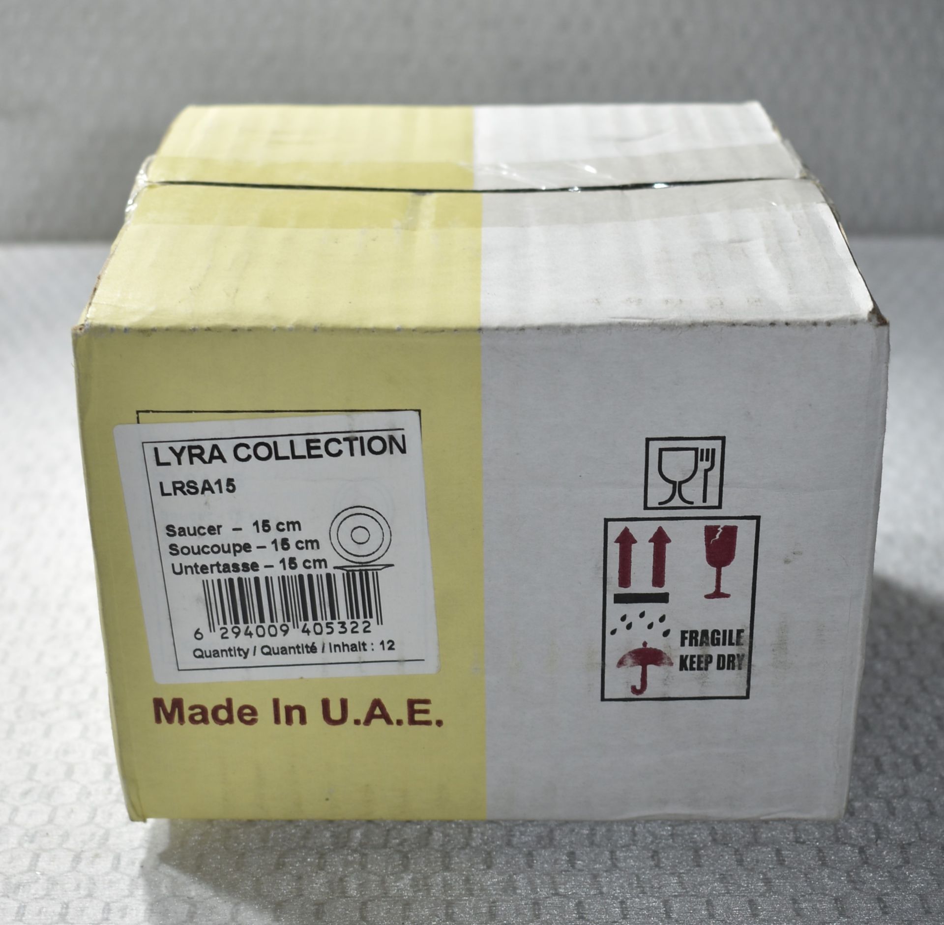 12 x RAK Lyra Collection Tea Saucers - 15cms Diameter - New Boxed Stock - Image 2 of 3