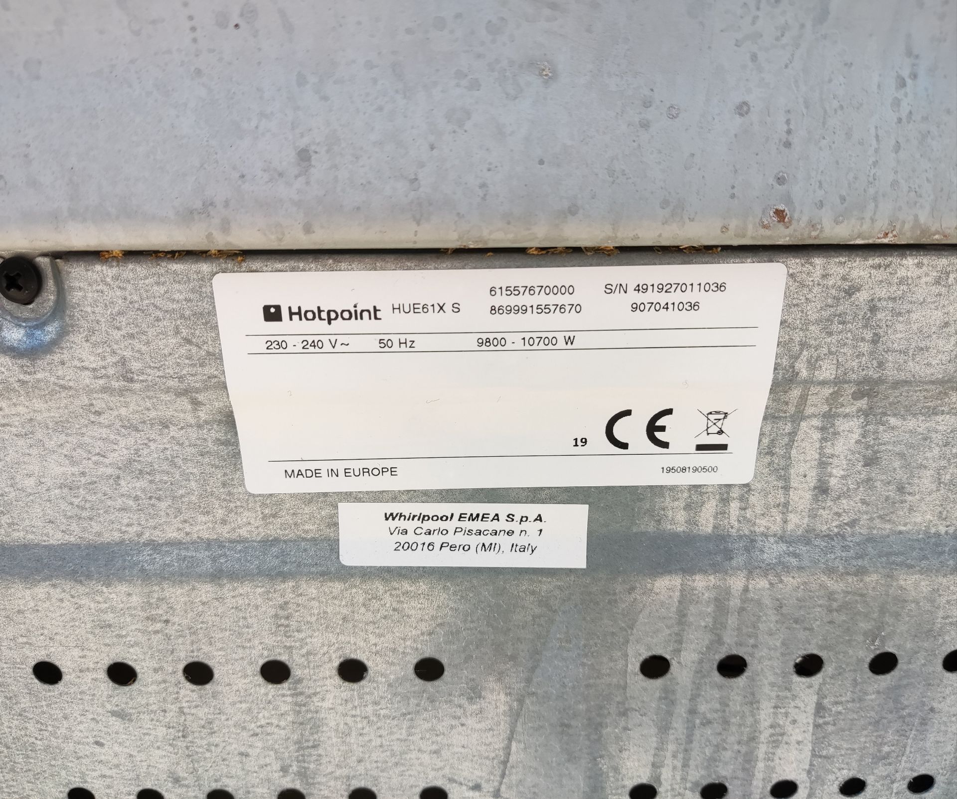 1 x HOTPOINT Ultima Hue61X Freestanding Electric Ceramic Cooker - Image 19 of 23