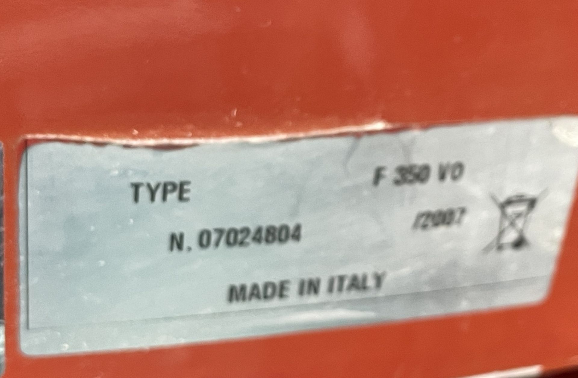 1 x FAC Manual Valono 350mm Meat Slicer with Stand - Model: F350 - 240v - Image 4 of 20