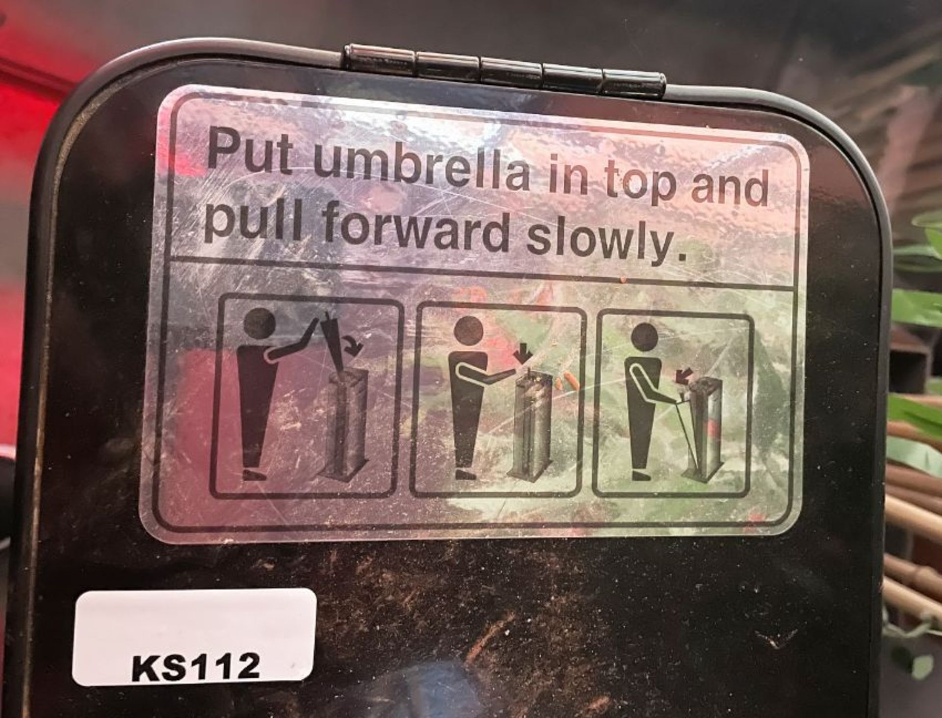 1 x Automatic Wet Umbrella Wrapper - Freestanding Modern Design - Dimensions: H80 x W20 x D30 cms - Image 3 of 4