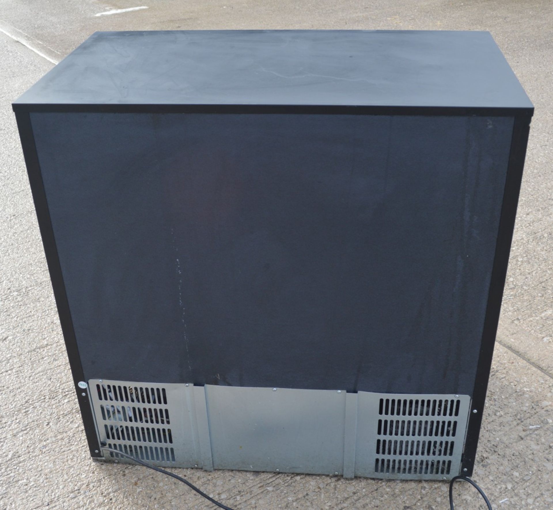 1 x Kitchen LG0208H Backbar Two Door Bottle Cooler in Black - Image 2 of 12