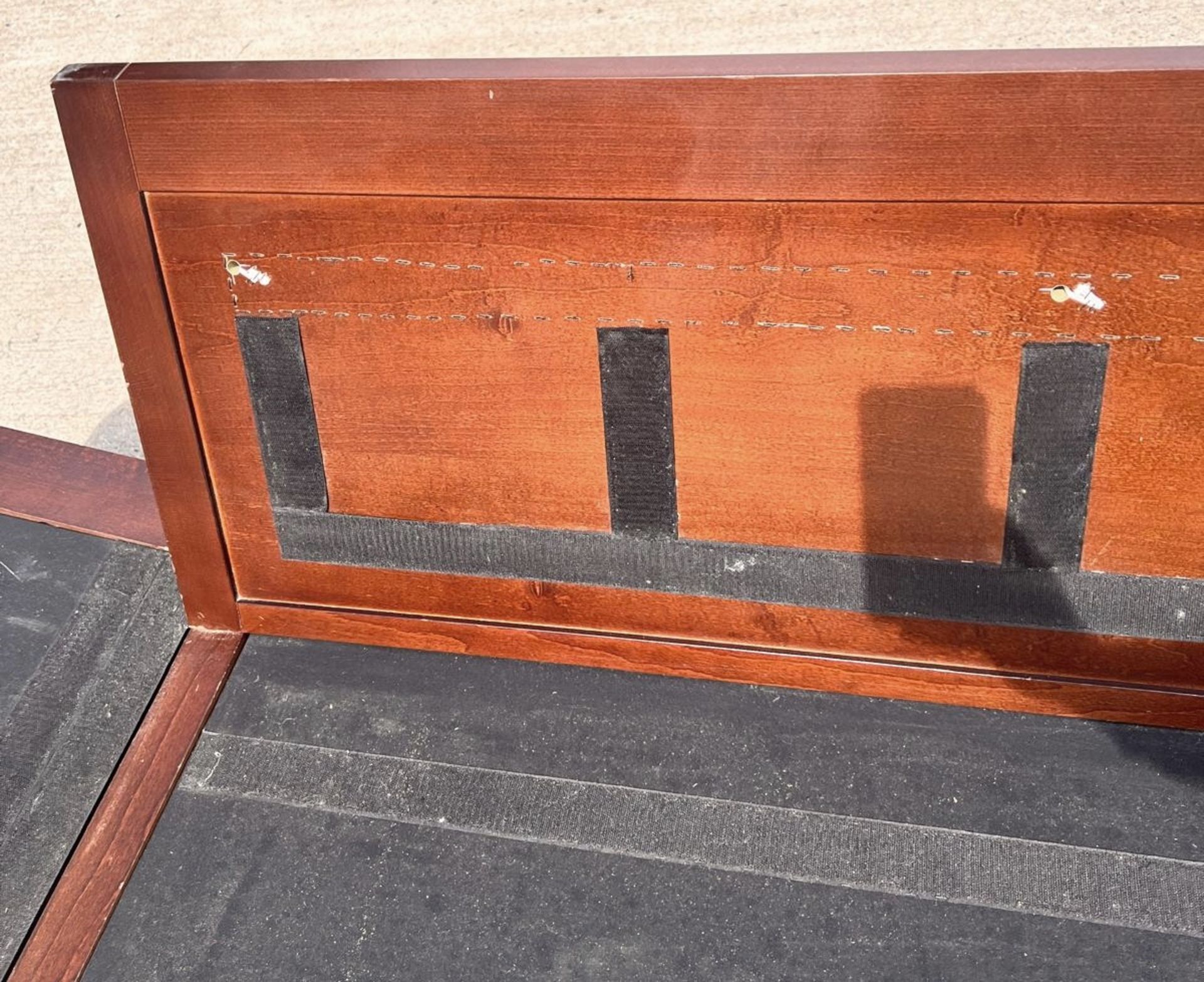 1 x Vintage-inspired Danish-style Low Profile 2.7-Metre Long Commercial Wooden Lounge Sofa - Image 20 of 21