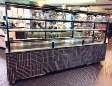 1 x Large Grab and Go Refrigerated Display Chiller with Bespoke Tiled Finish - Over 10ft in Length!