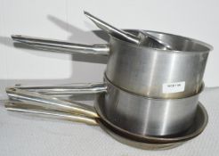 5 x Matfer Bourgeat Cooking Pans - Includes 2 x 30cm Frying Pans, 2 x Large 12x25.5cm Pans and 1 x