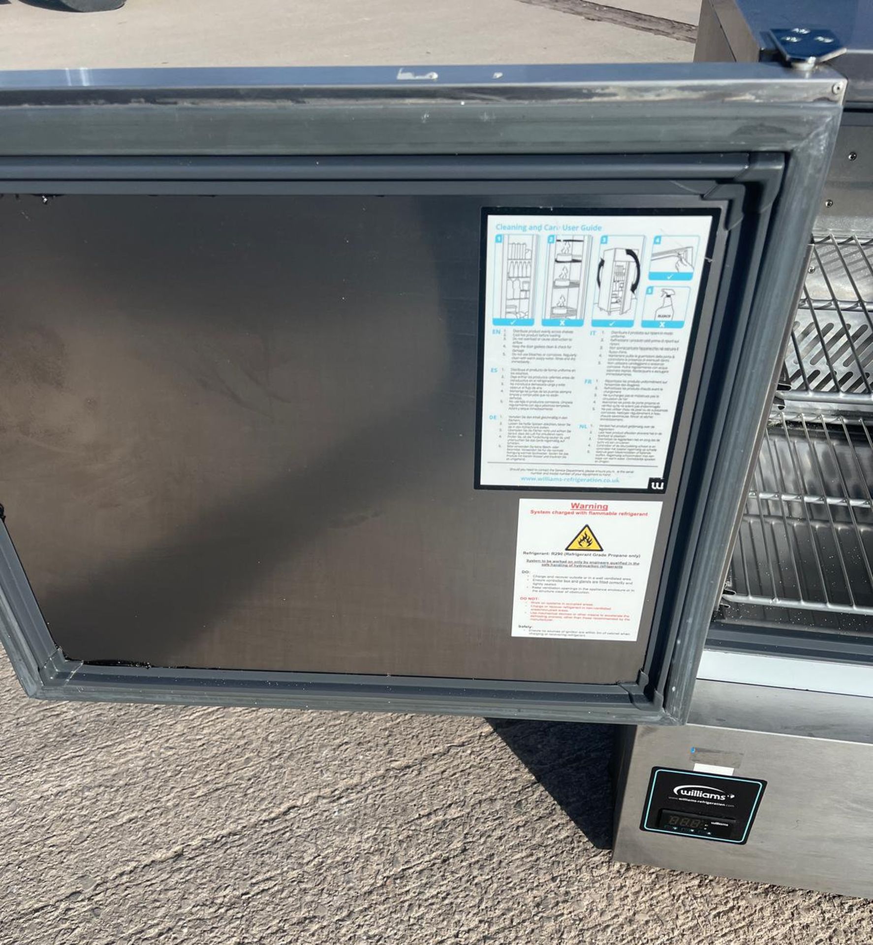 1 x WILLIAMS H5Uc Hc R2 Single Door Under-Counter Stainless Commercial Fridge - Image 12 of 16