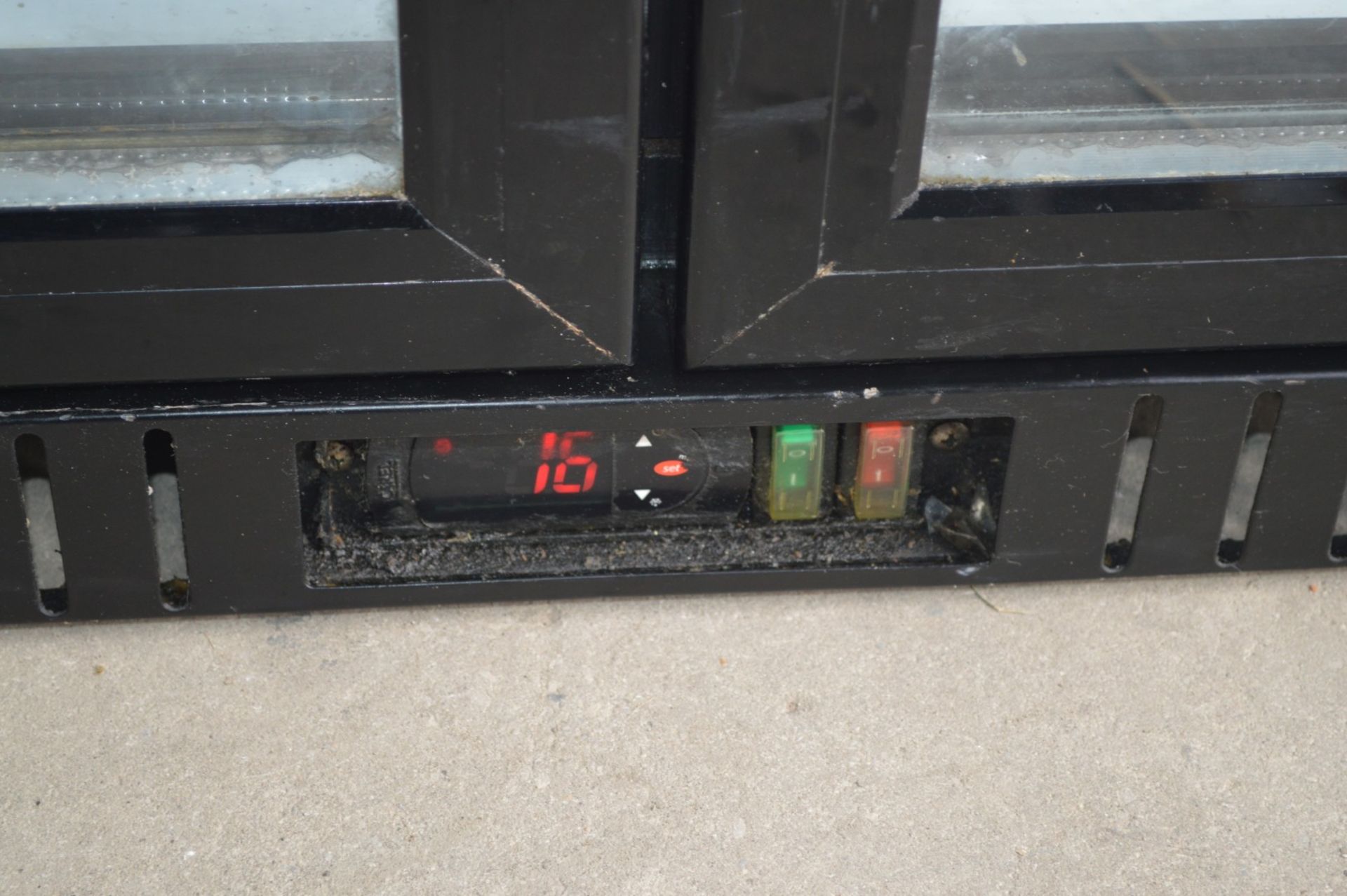 1 x Kitchen LG0208H Backbar Two Door Bottle Cooler in Black - Image 6 of 12