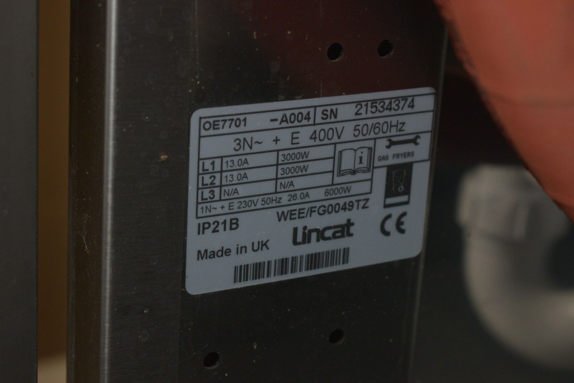 1 x Lincat Opus 700 OE7701 Single Tank Electric Pasta Boiler, Bain Marie, Steamer - 25l Capacity - Image 9 of 12