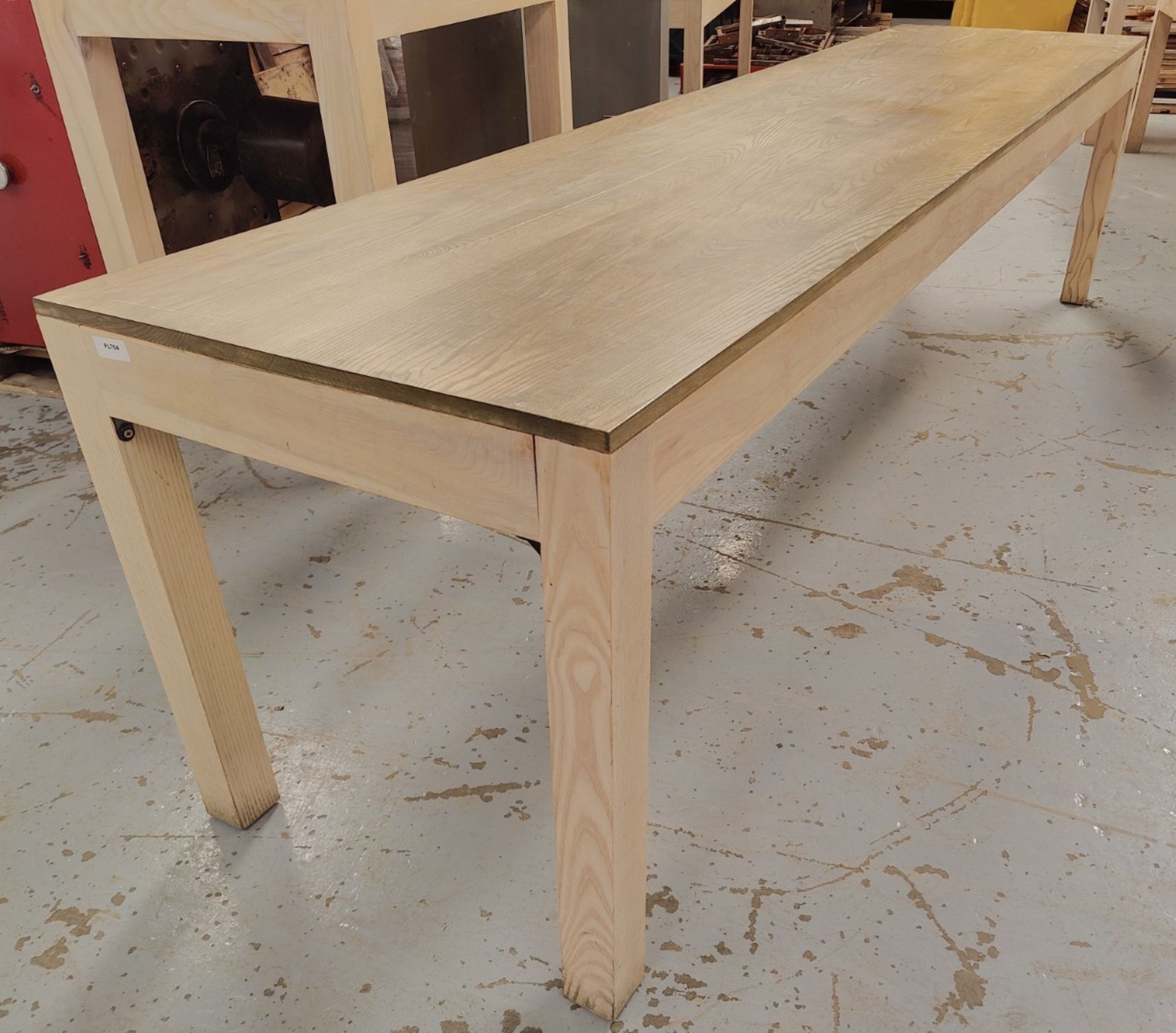 1 x Large 2.9m Banqueting Restaurant Dining Table - Dimensions: H75 x W290 x D70 cms - Image 7 of 9