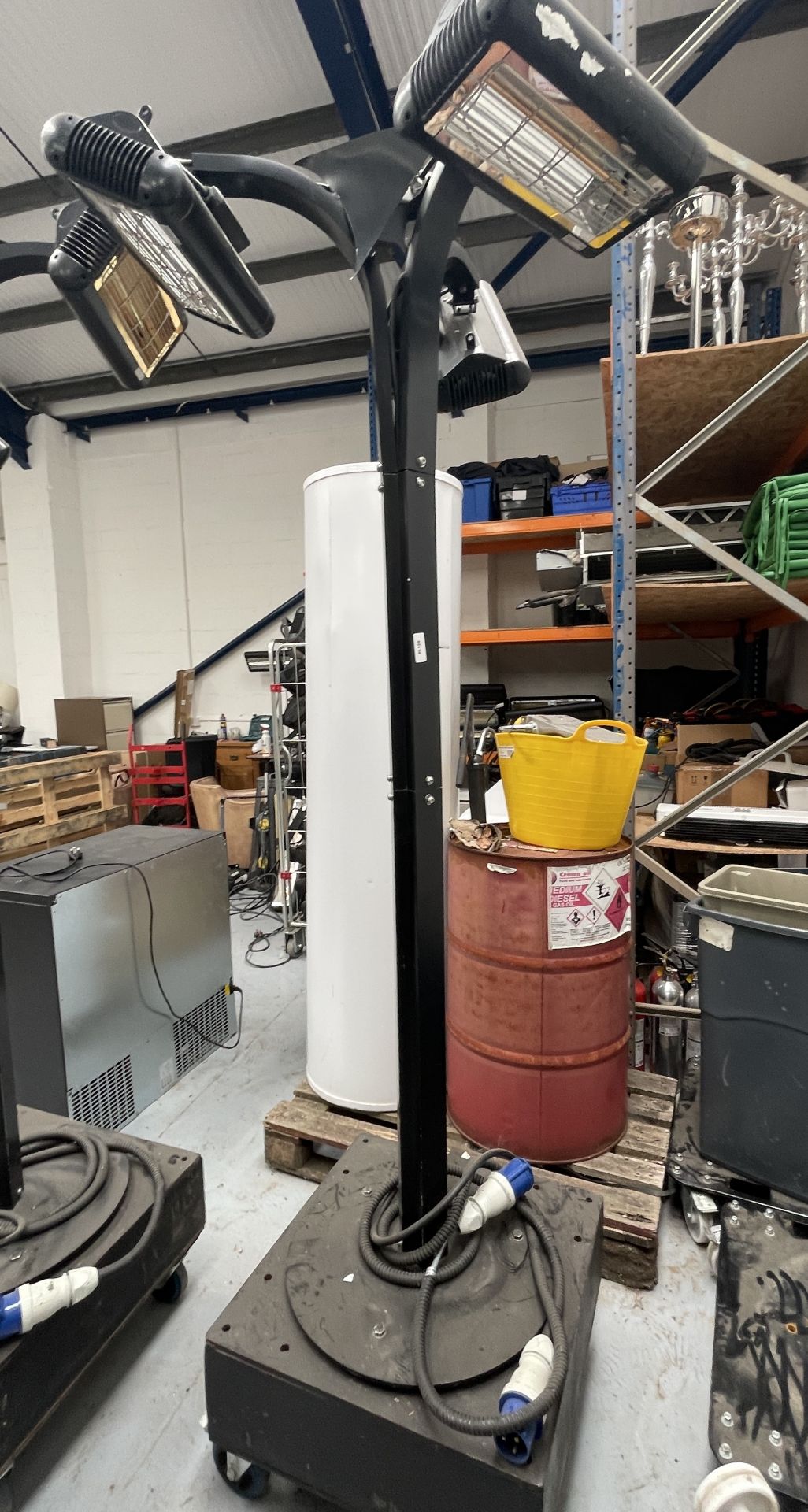 1 x Tansun Sorrento Upright Freestanding Triple Infrared Heater - Suitable for Indoor or Outdoor Use