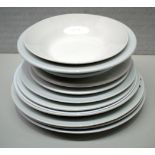 12 x Assorted White Plates & Bowls