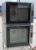 1 x Fri-Jado Double Bake Convection Oven - Model BC-5 P - Dimensions: H174 x W84 x D74 cms