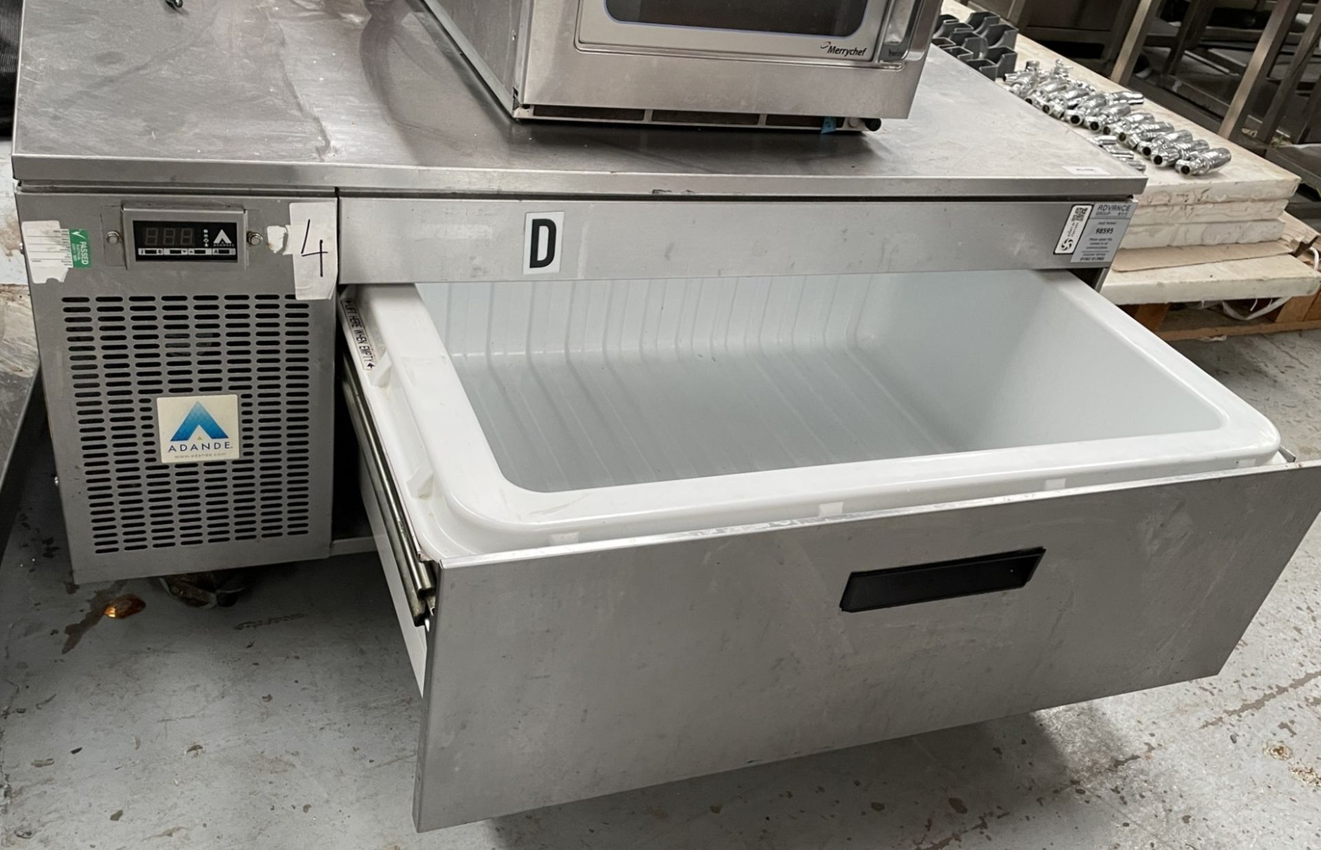 1 x Adande VCS Single Drawer Countertop Fridge Freezer - Dimensions: H x W x D cms - 240v - Image 6 of 7