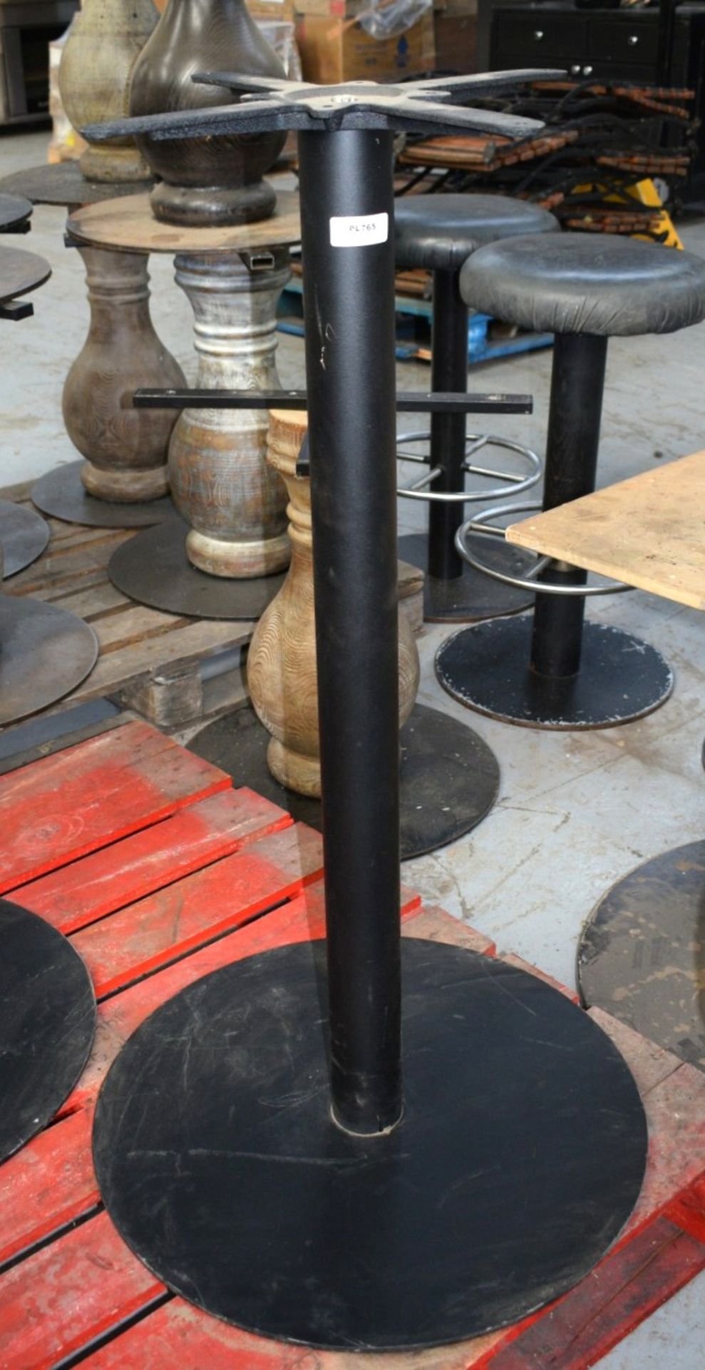 2 x Bar Table Pedestals - Dimensions: H106cm with a 46x46cm Cross Section