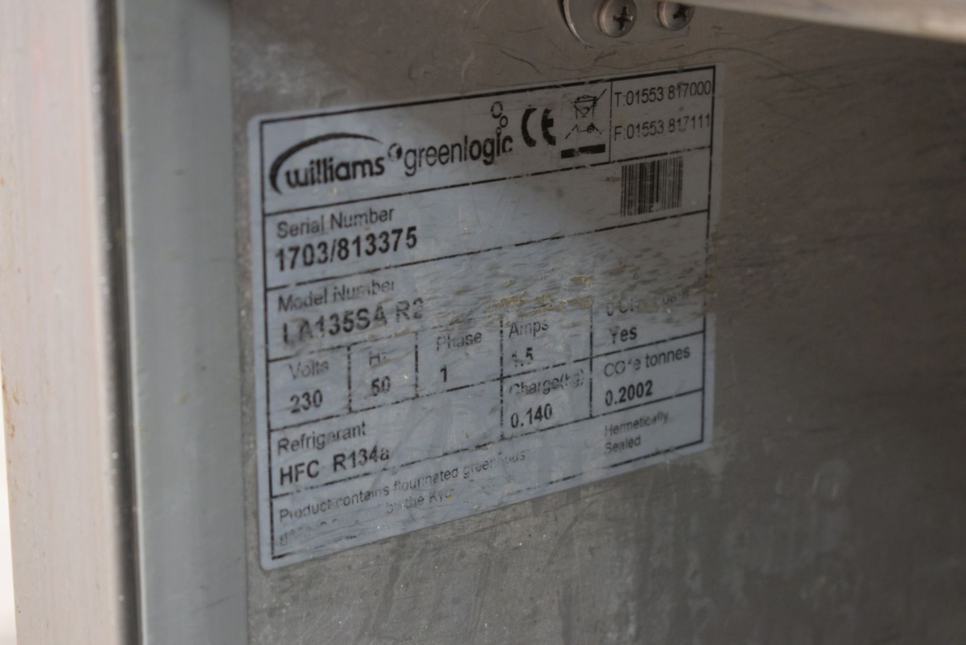 2 x Williams Undercounter Fridge and Freezer Appliances - Includes 1 x Fridge and 1 x Freezer - Image 4 of 8