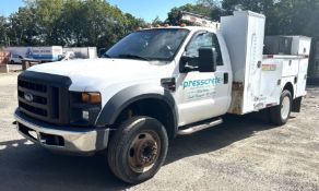 2008 - Ford Mod.F-550XL Super Duty V8 Power Stroke Diesel Utility Truck - w/ IMT1015 Crane